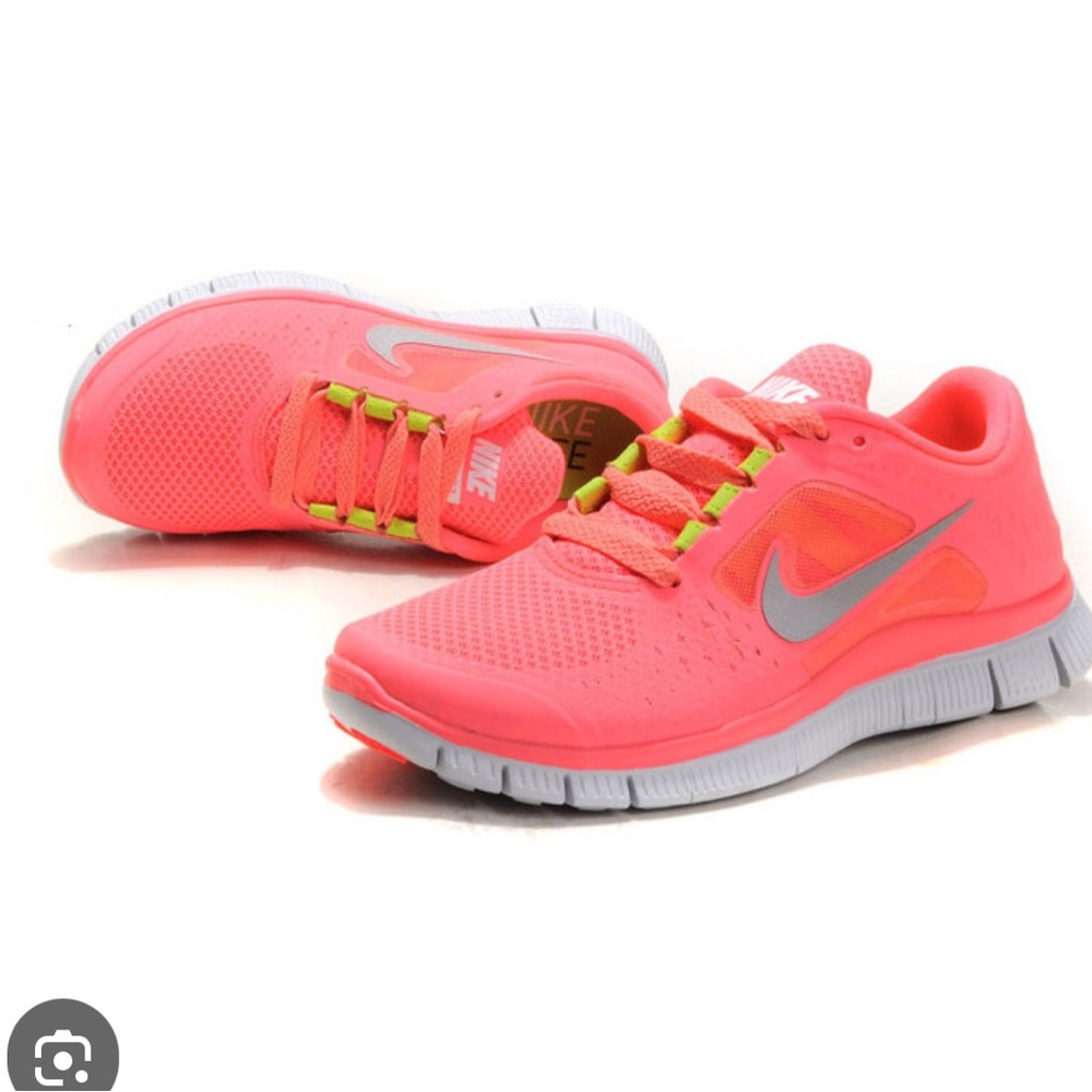 Nike Free Run 3 Women's neon Pink Athletic Shoes